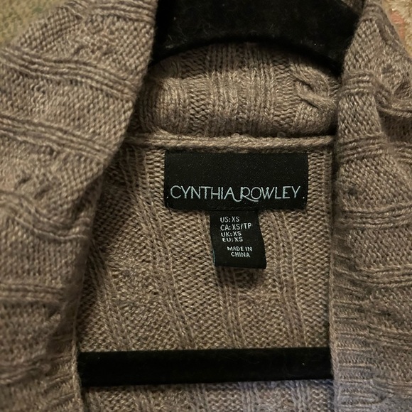 Cynthia Rowley Beige Cardigan Size X Small - Picture 5 of 7